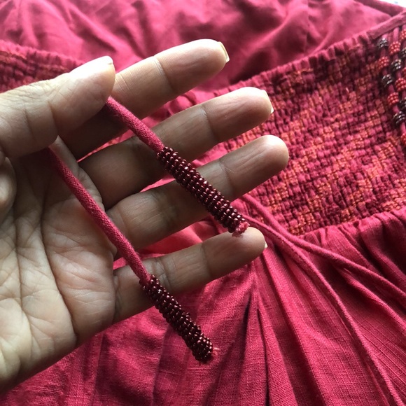 Free People strapless beaded tiered corset dress - Picture 3 of 13